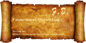 Feuermann Dorottya névjegykártya